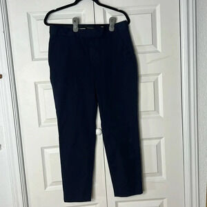 Banana Republic Factory High Rise Slim Ankle Slacks Navy Size 12